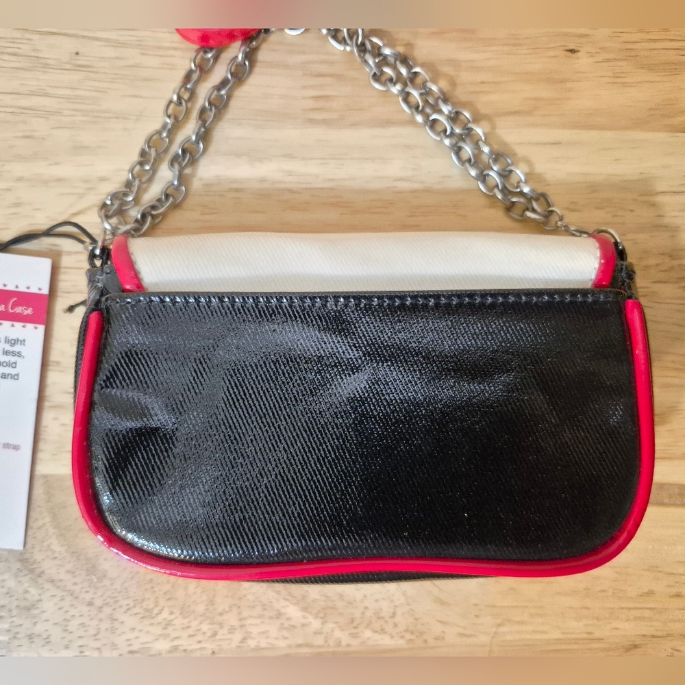 Brighton Red and Cream Heart Clutch - Picture 3 of 10